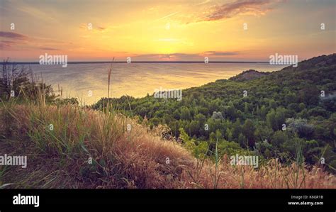 Majestic Nature Landscape With Sunset Sky Stock Photo Alamy