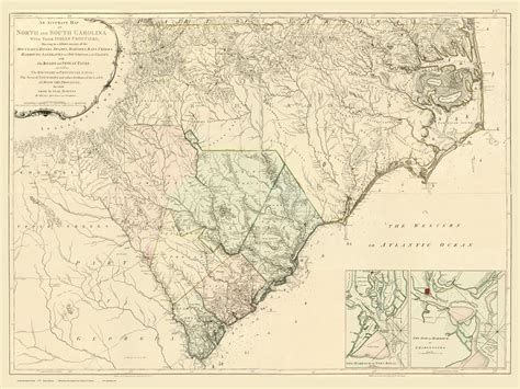 North Carolina 1775 Henry Mouzon And Others Old State Map Reprint