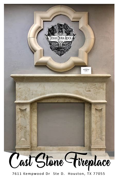Custom Cast Stone Fireplace at Texas Durarock | Cast stone fireplace, Stone fireplace, Cast stone