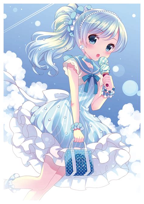 Ice Cream Food Meal Girl Cute Anime Art Beautiful