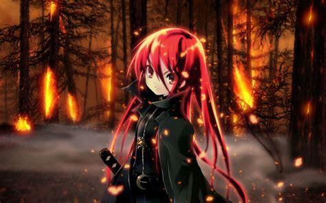 Image Anime Girl With Red Hair And Sword Riordan