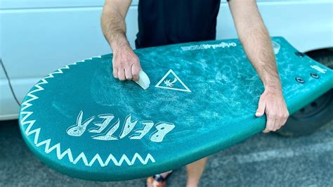How To Wax A Soft Surfboard Youtube