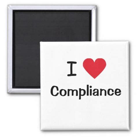 I Love Compliance I Heart Compliance Officer T Magnet Ts For Office Custom