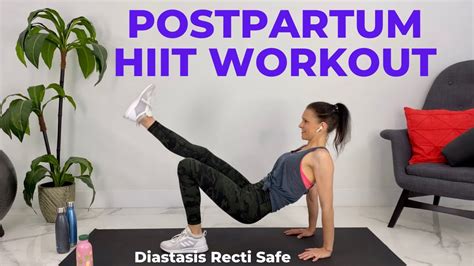 15 Minute Postpartum Workout Diastasis Recti Safe Youtube