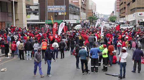 South Africa Largest Trade Unions Launch Socially Distanced Strike In