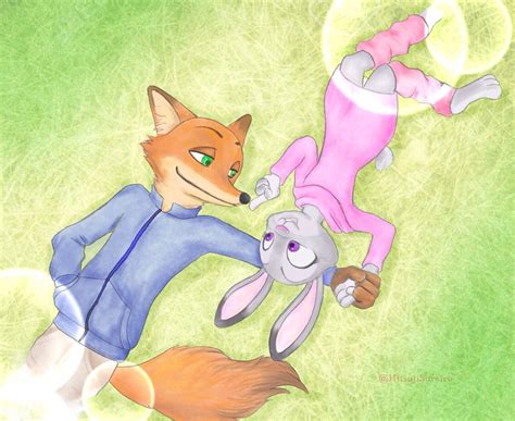 Look At This Cute Couple Zootopia Art Zootopia Zootopia Nick And Judy