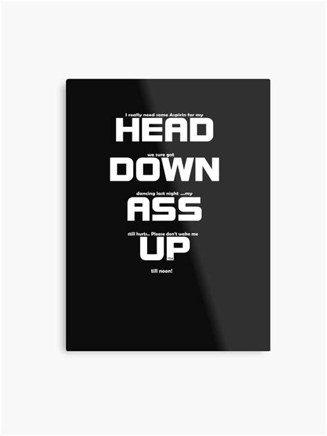 Ass Up Head Down