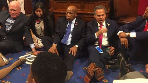 Us Politicians Stage Sit In Protest Demanding Vote On Gun Laws After Powerful Speech Itv News