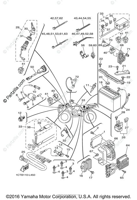 Yamaha Atv 2012 Oem Parts Diagram For Electrical 1
