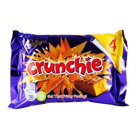 cadbury crunchie chocolate pack of 4 snacks chocolates british products nativall