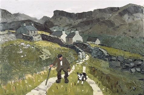 The Way To The Cottages Kyffin Williams Art Uk Cottage Art