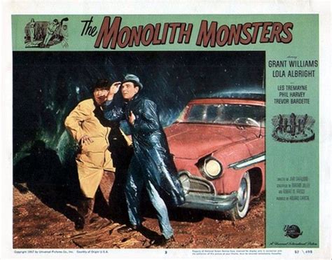 The Monolith Monsters 1957 Lobby Cards Classic Horror Movies