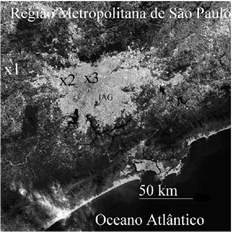 Mapa Da Regi O Da Rmsp Estudada Com Os Locais De Coleta Granja Viana Download Scientific