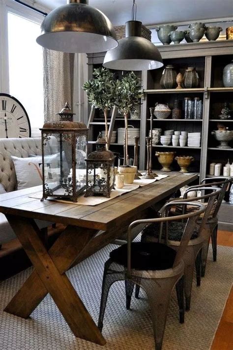 My husband and i found these metal industrial stools on sale for only. 12+ Cool Industrial Lighting Ideas for Dining Room ...