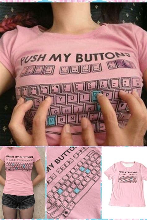 Push My Buttons Tee Shopperboard