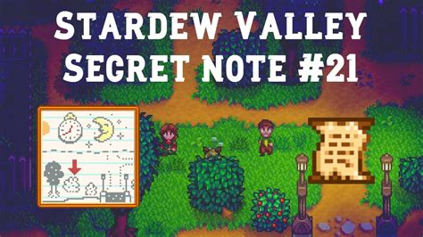 Secret Note 21 Stardew Valley 13 Youtube