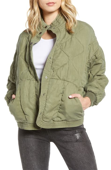 blanknyc army green quilted jacket | Womens quilted jacket, Quilted jacket, Jackets