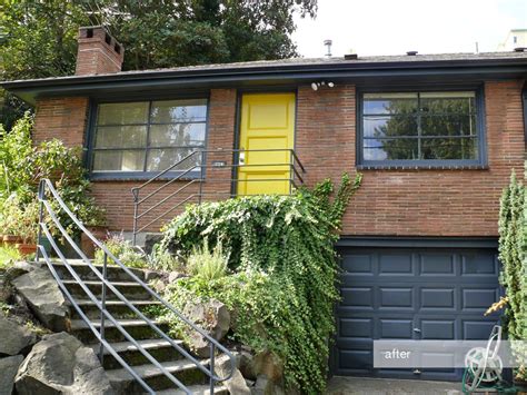 Before and After: brick midcentury exterior makeover ...