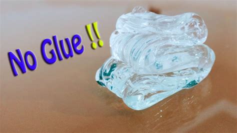 New No Glue Slime 💦 Testing No Glue No Dish Soap Slime Recipe Youtube