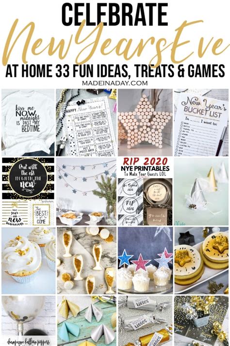33 Celebrate New Years Eve At Home Party Ideas Made In A Day