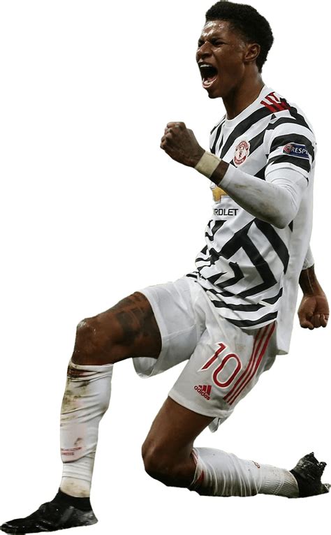 Marcus Rashford Manchester United football render - FootyRenders