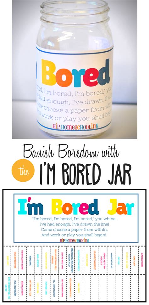 Bored Jar Free Printable Activity To Keep Your Kids Busy