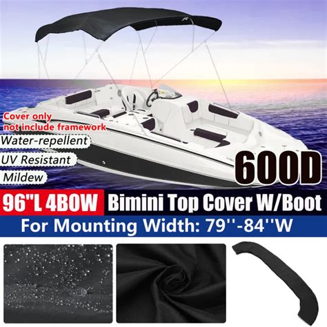 Boat Roof Boat Pontoon 4 B0w Bimini Top Replacement Canvas With