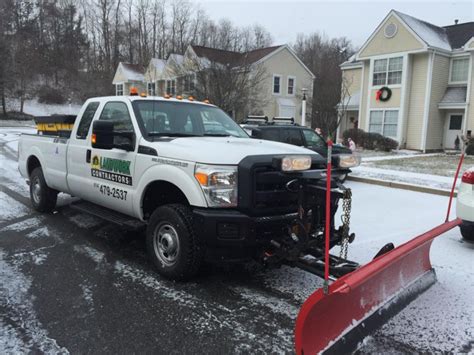 Snow Plowing Landworkcontractors Pickup Truck Landwork Contractors
