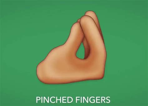 We The Italians The Many Meanings Of The Pinched Fingers Emoji