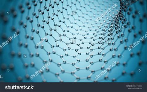 Graphene Molecular Grid Graphene Tube Structure Concept Hexagonal