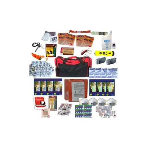 4 Person Survival Kit Deluxe Perfect Earthquake Evacuation Emergency