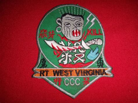 Vietnam War Patch Us 5th Sfgrp Macv Sog Rt West Virginia Ccc Kill 12