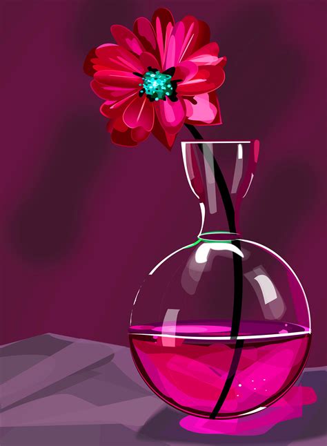 Digital Drawing Done In Photoshop Amazing Art Painting Flower Art