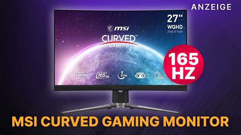 165hz Ist Das Neue 144hz 27 Zoll Curved Msi Wqhd Gaming Monitor Mit