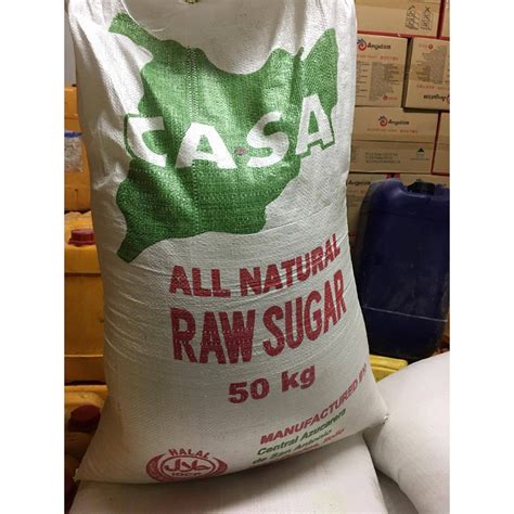 50kg Casa Washed Raw Brown Sugar Whole Sack Shopee Philippines
