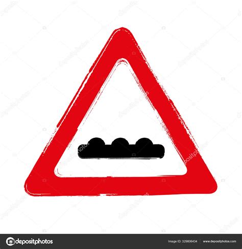 Grunge Uneven Road Vector Sign Stock Vector Image By ©selim123 329806434