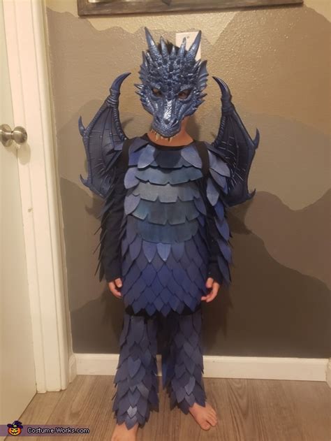 blue dragon costume easy diy costumes photo