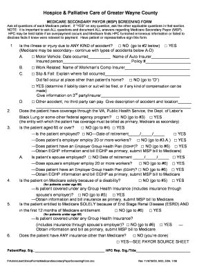 What is the medicare secondary payer questionnaire? Edit, Fill Out & Download Form Templates in PDF & Word ...