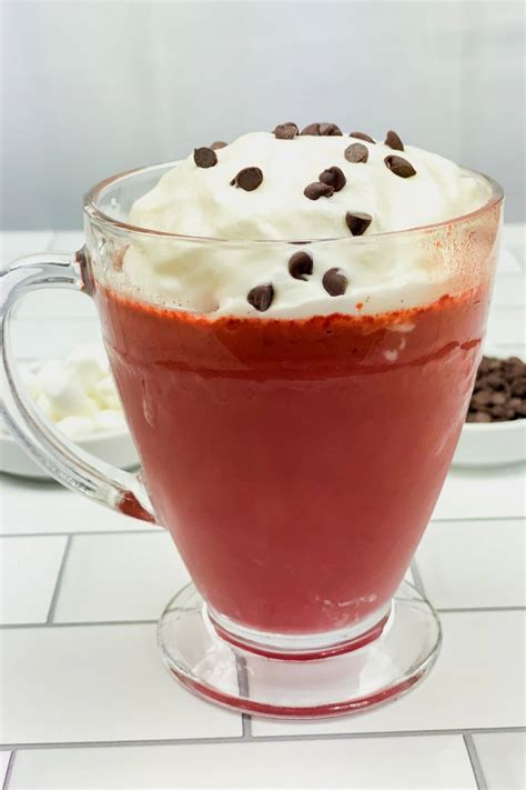 Creamy Red Velvet Hot Chocolate Recipe Scrambled Chefs