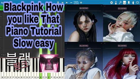 Blackpink How You Like That Piano Tutorial Easy 🎬🎬🎬jamesmusiclyrics