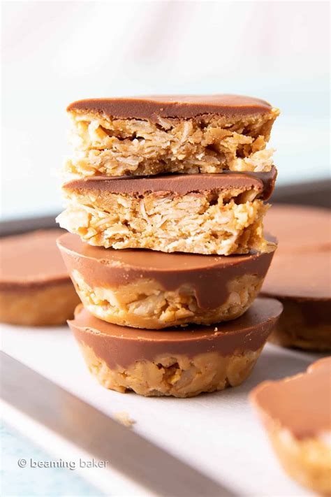 4 Ingredient No Bake Chocolate Peanut Butter Oatmeal Cups Beaming