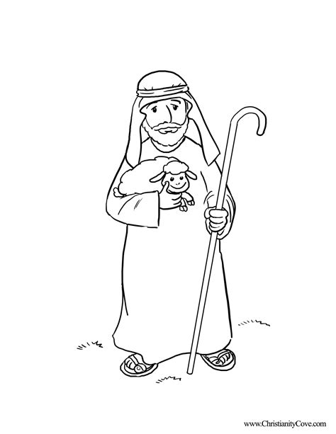 Good Shepherd Coloring Pages Free - Coloring Home