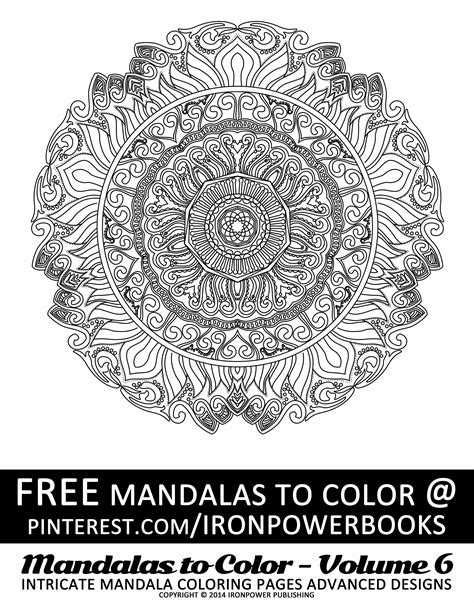 Mandalas To Color Intricate Mandala Coloring Pages Advanced Designs
