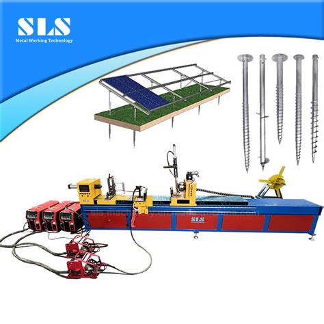Photovoltaic Solar Panel Ground Screws Pile Spiral Sheet Weld Processing Of Ground Screw