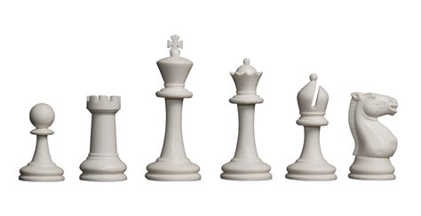 The Competition Series Plastic Chess Pieces - 3.75