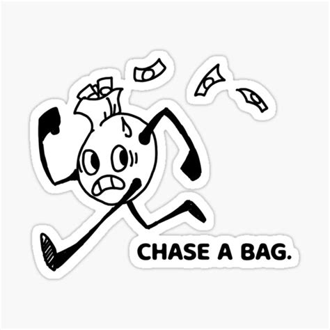 Chase A Bag Sticker By Ssjaipom Redbubble