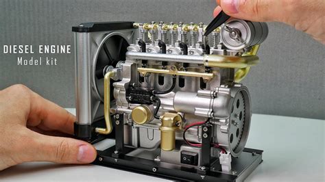 Building A 4 Cylinder Diesel Engine Model Kit Mini 4 Cylinder Engine