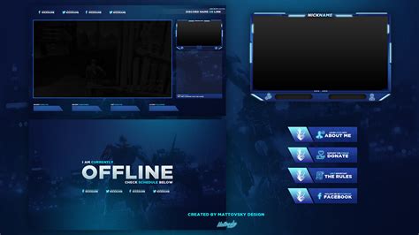 Free Twitch Stream Overlay Template 2018 5 On Behance Twitch