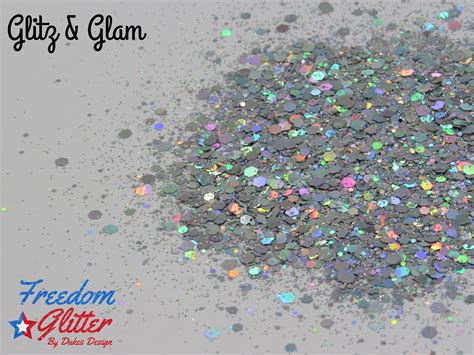 Glitz And Glam Glittersilver Holographic Glitterholographic Etsy