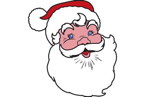 Santa Claus Head Graphic By Idrawsilhouettes · Creative Fabrica